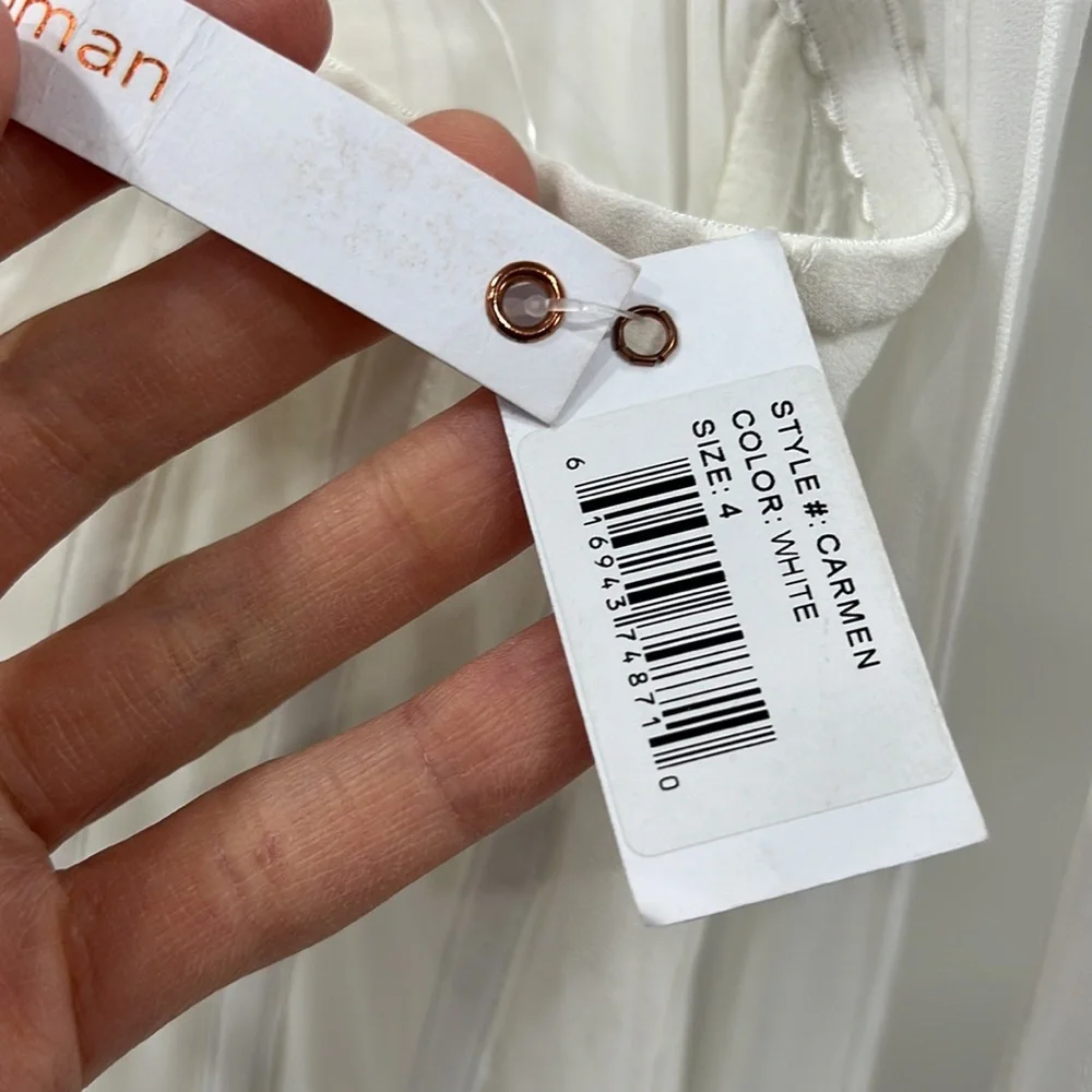 V. Chapman Carmen Gown in White - Picture 8 of 16